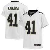 Alvin Kamara New Orleans Saints Youth Game Jersey - White Jerseys