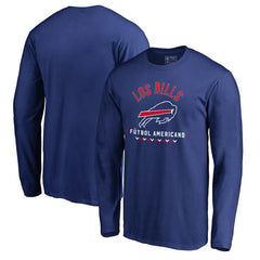 Buffalo Bills Futbol Americano Long Sleeve T-Shirt - Royal T-shirts