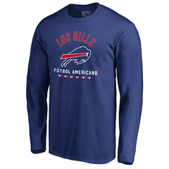 Buffalo Bills Futbol Americano Long Sleeve T-Shirt - Royal T-shirts