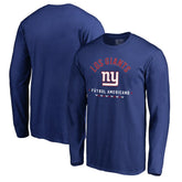 New York Giants Futbol Americano Long Sleeve T-Shirt - Royal T-shirts