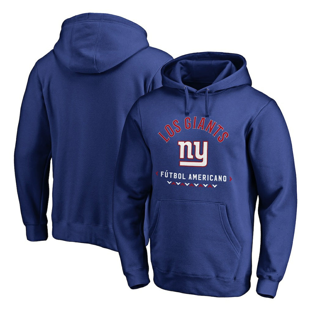 New York Giants Futbol Americano Pullover Hoodie - Royal Hoodies