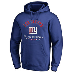 New York Giants Futbol Americano Pullover Hoodie - Royal Hoodies