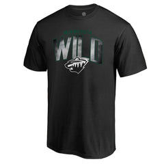 Minnesota Wild Arch Smoke T-Shirt - Black | US 3255495