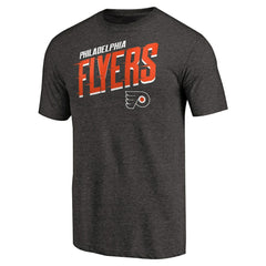 Philadelphia Flyers Slant Strike Tri-Blend T-Shirt - Black | US 3255850
