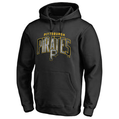 Pittsburgh Pirates Arch Smoke Pullover Hoodie - Black Hoodies