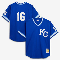 Bo Jackson Kansas City Royals Mitchell & Ness Cooperstown Collection Big & Tall Mesh Batting Practice Jersey - Royal Jerseys