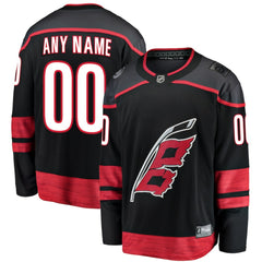 Carolina Hurricanes Fanatics Home Breakaway Custom Jersey - Black | US 3273705