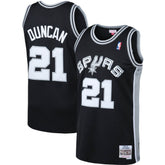 Tim Duncan San Antonio Spurs 1998/99 Big & Tall Hardwood Classics Swingman Jersey Black - Mitchell & Ness