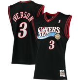 Allen Iverson Philadelphia 76ers 2000/01 Big & Tall Hardwood Classics Swingman Jersey Black - Mitchell & Ness