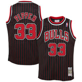 Scottie Pippen Chicago Bulls Big & Tall Hardwood Classics Swingman Jersey Black - Mitchell & Ness