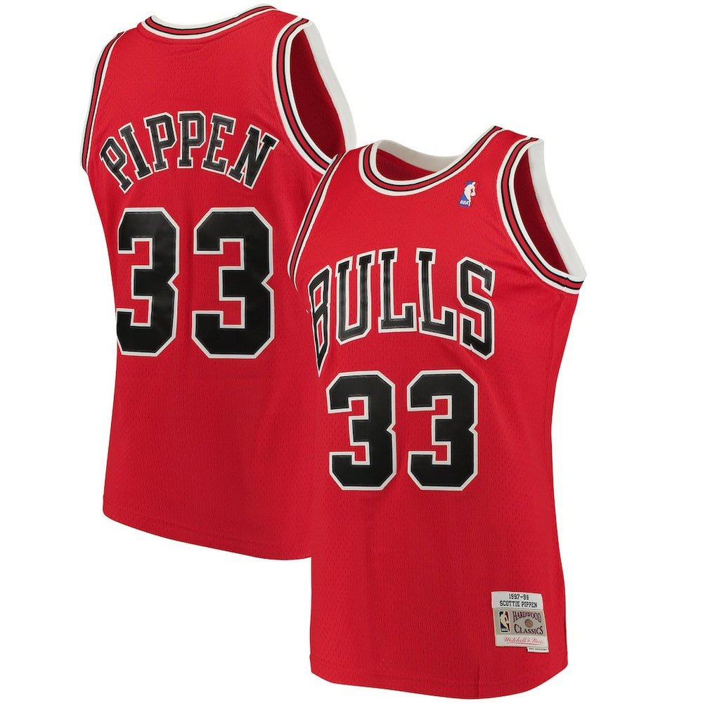Scottie Pippen Chicago Bulls 1997/98 Big & Tall Hardwood Classics Swingman Jersey Red - Mitchell & Ness