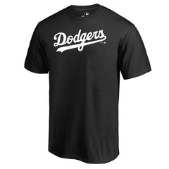 Los Angeles Dodgers Team Wordmark T-Shirt - Black T-shirts