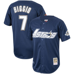 Craig Biggio Houston Astros Mitchell & Ness Cooperstown Collection 1994 Authentic Jersey - Navy Jerseys