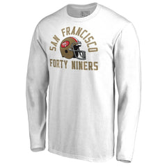 San Francisco 49ers Quinten Helmet Long Sleeve T-Shirt - White T-shirts