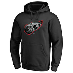 Detroit Red Wings Core Smoke Pullover Hoodie - Black | US 3305778
