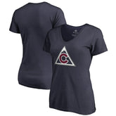 Colorado Avalanche Women's Team Alternate V-Neck T-Shirt - Navy | US 3309991