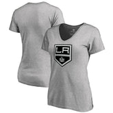 Los Angeles Kings Women's Team Alternate V-Neck T-Shirt - Heather Gray | US 3309994