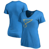 St. Louis Blues Women's Team Alternate V-Neck T-Shirt - Blue | US 3310001