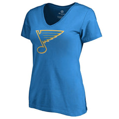 St. Louis Blues Women's Team Alternate V-Neck T-Shirt - Blue | US 3310001