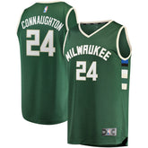 Pat Connaughton Milwaukee Bucks Fast Break Replica Jersey Icon Edition Hunter Green - Fanatics