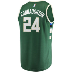 Pat Connaughton Milwaukee Bucks Fast Break Replica Jersey Icon Edition Hunter Green - Fanatics