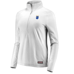 Kansas City Royals Vineyard Vines Women's Performance Grid Half-Zip Pullover Top - Gray Pullover