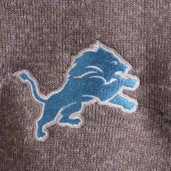 Detroit Lions Antigua Fortune Quarter-Zip Pullover Jacket - Charcoal Pullover