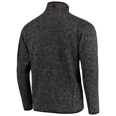 Green Bay Packers Antigua Fortune Quarter-Zip Pullover Jacket - Heather Black Pullover
