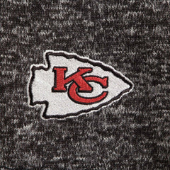 Kansas City Chiefs Antigua Fortune Quarter-Zip Pullover Jacket - Heather Black Pullover