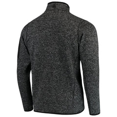 Minnesota Vikings Antigua Fortune Quarter-Zip Pullover Jacket - Heather Black Pullover