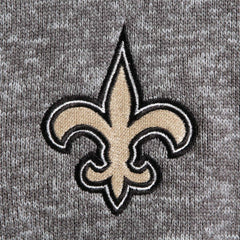 New Orleans Saints Antigua Fortune Quarter-Zip Pullover Jacket - Charcoal Pullover