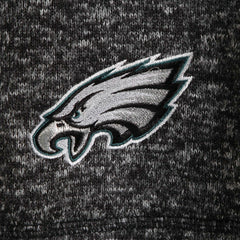 Philadelphia Eagles Antigua Fortune Quarter-Zip Pullover Jacket - Heather Black Pullover