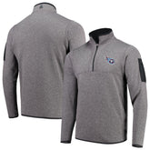 Tennessee Titans Antigua Fortune Quarter-Zip Pullover Jacket - Charcoal Pullover