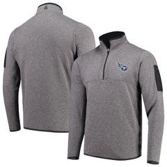 Tennessee Titans Antigua Fortune Quarter-Zip Pullover Jacket - Charcoal Pullover