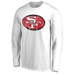 San Francisco 49ers Throwback Logo Long Sleeve T-shirt - White T-shirts