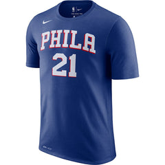Joel Embiid Philadelphia 76ers Player Name & Number Performance T-Shirt Royal - Nike