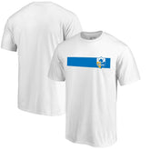 Los Angeles Chargers Vintage Rugby Stripe T-Shirt - White T-shirts