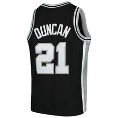 Tim Duncan San Antonio Spurs Youth Swingman Throwback Jersey Black - Mitchell & Ness