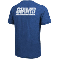 New York Giants Majestic Threads Tri-Blend Pocket T-Shirt - Heathered Royal T-shirts