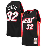 Shaquille O'Neal Miami Heat Hardwood Classics Swingman Jersey Black - Mitchell & Ness