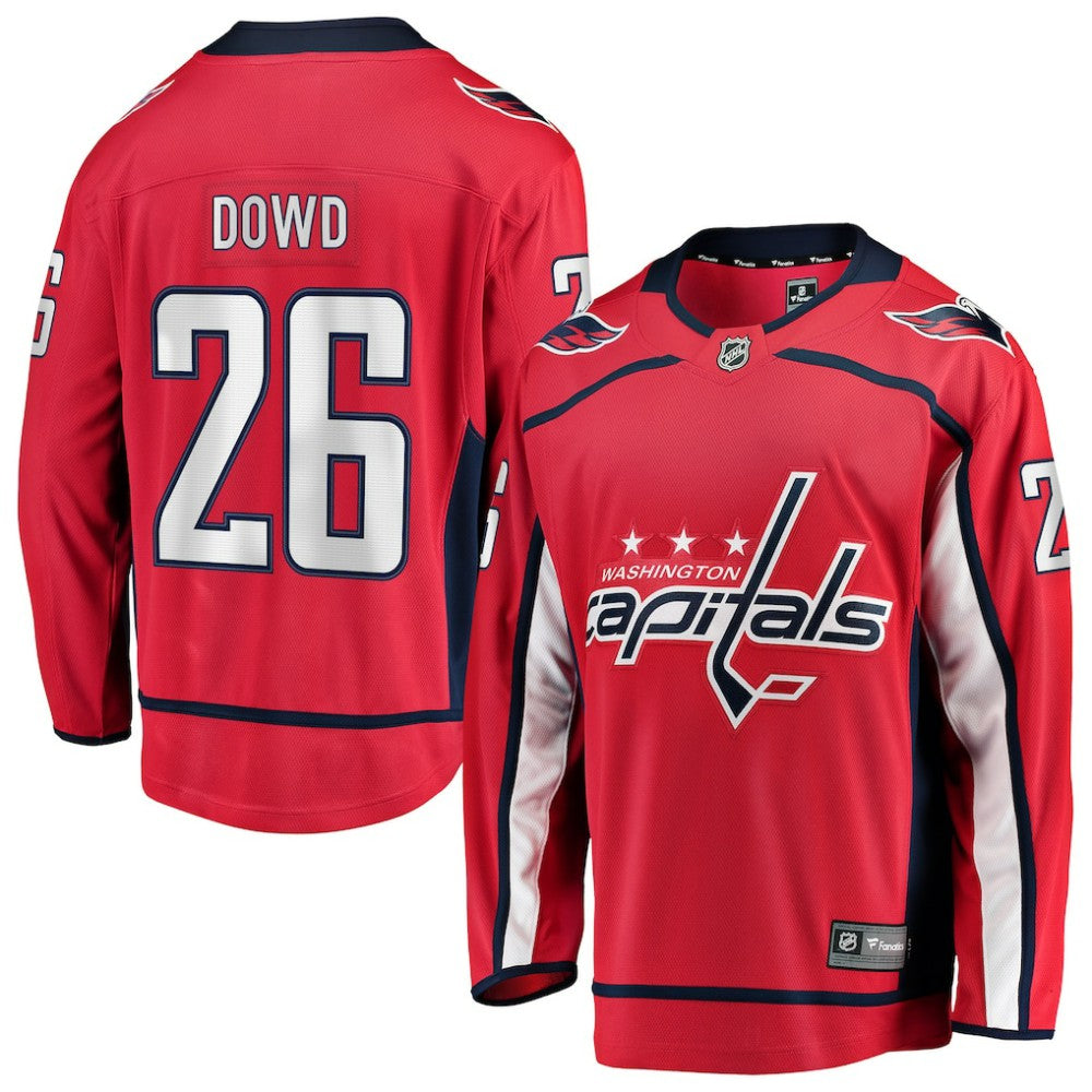 Nic Dowd Washington Capitals Fanatics Home Breakaway Player Jersey - Red | US 3409670