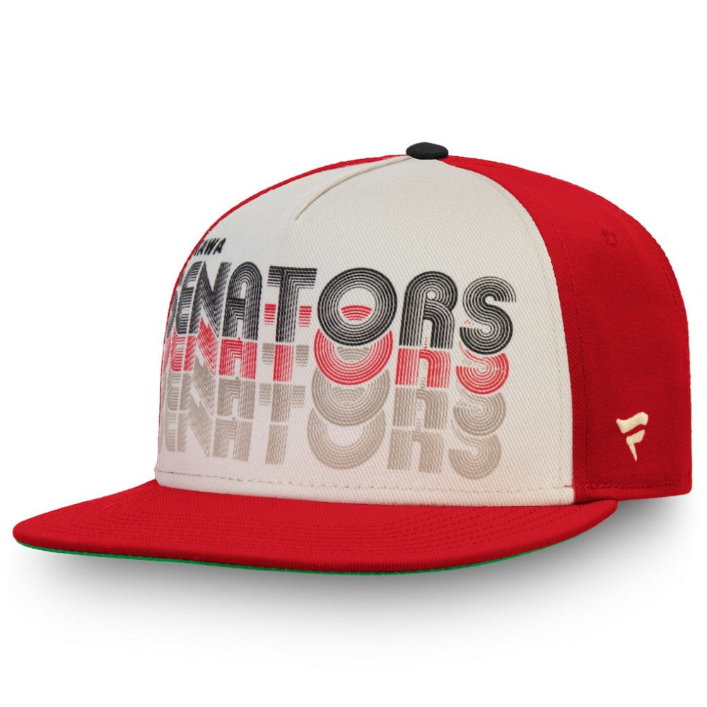 Ottawa Senators Fanatics True Classic Snapback Hat - Cream/Red | US 3428226