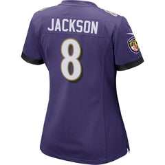 Lamar Jackson Baltimore Ravens Women's Game Player Jersey - Purple Jerseys