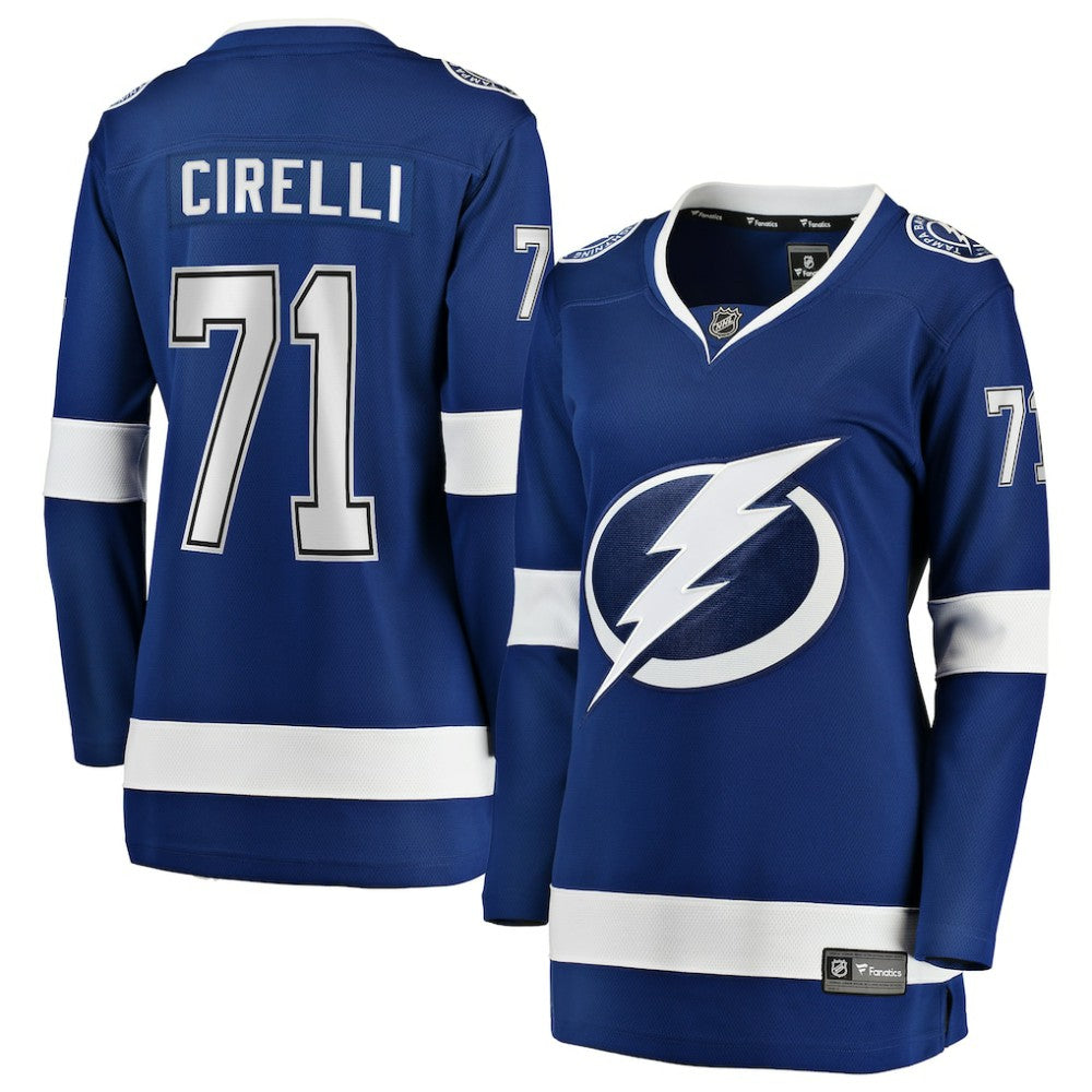 Anthony Cirelli Tampa Bay Lightning Fanatics Women's Home Breakaway Player Jersey - Blue | US 3455511