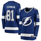 Erik Cernak Tampa Bay Lightning Fanatics Women's Home Breakaway Player Jersey - Blue | US 3455513