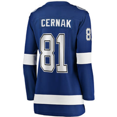 Erik Cernak Tampa Bay Lightning Fanatics Women's Home Breakaway Player Jersey - Blue | US 3455513