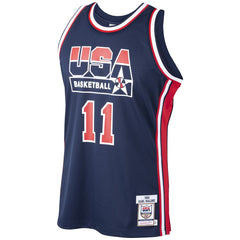 Karl Malone USA Basketball 1992 Dream Team Authentic Jersey Navy - Mitchell & Ness