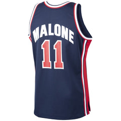 Karl Malone USA Basketball 1992 Dream Team Authentic Jersey Navy - Mitchell & Ness