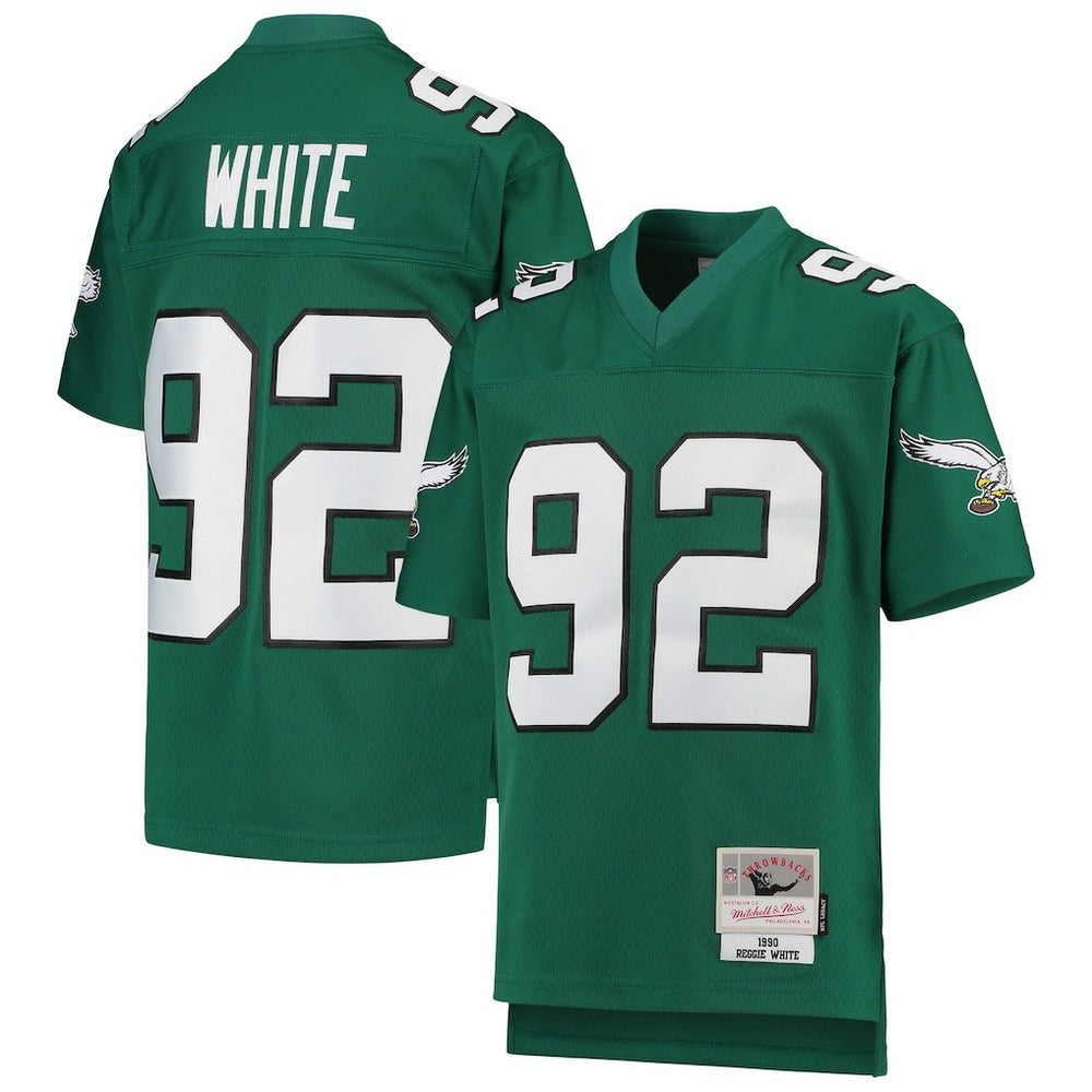 Reggie White Philadelphia Eagles Youth 1990 Legacy Retired Player Jersey - Green Jerseys