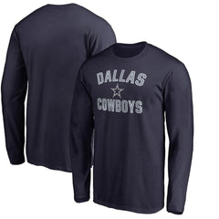 Dallas Cowboys Victory Arch Long Sleeve T-Shirt - Navy T-shirts